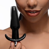 Smooth Vibrating Anal Plug - Black